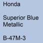 Preview: Honda, Superior Blue Metallic, B-47M-3.